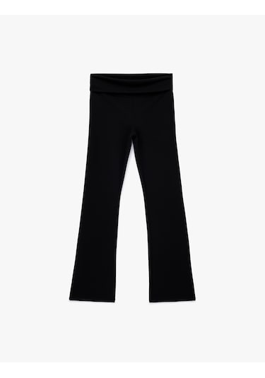 Koton Slim Fit Normal Bel Düz Paça Tayt Pantolon Siyah 6wal40109ık Siyah