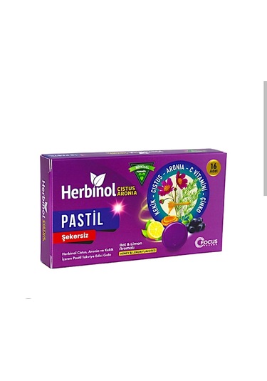Herbinol Şekersiz Pastil 16 Adet