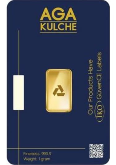 Agakulche 1 Gr 24 Ayar 999.9 Külçe Altın