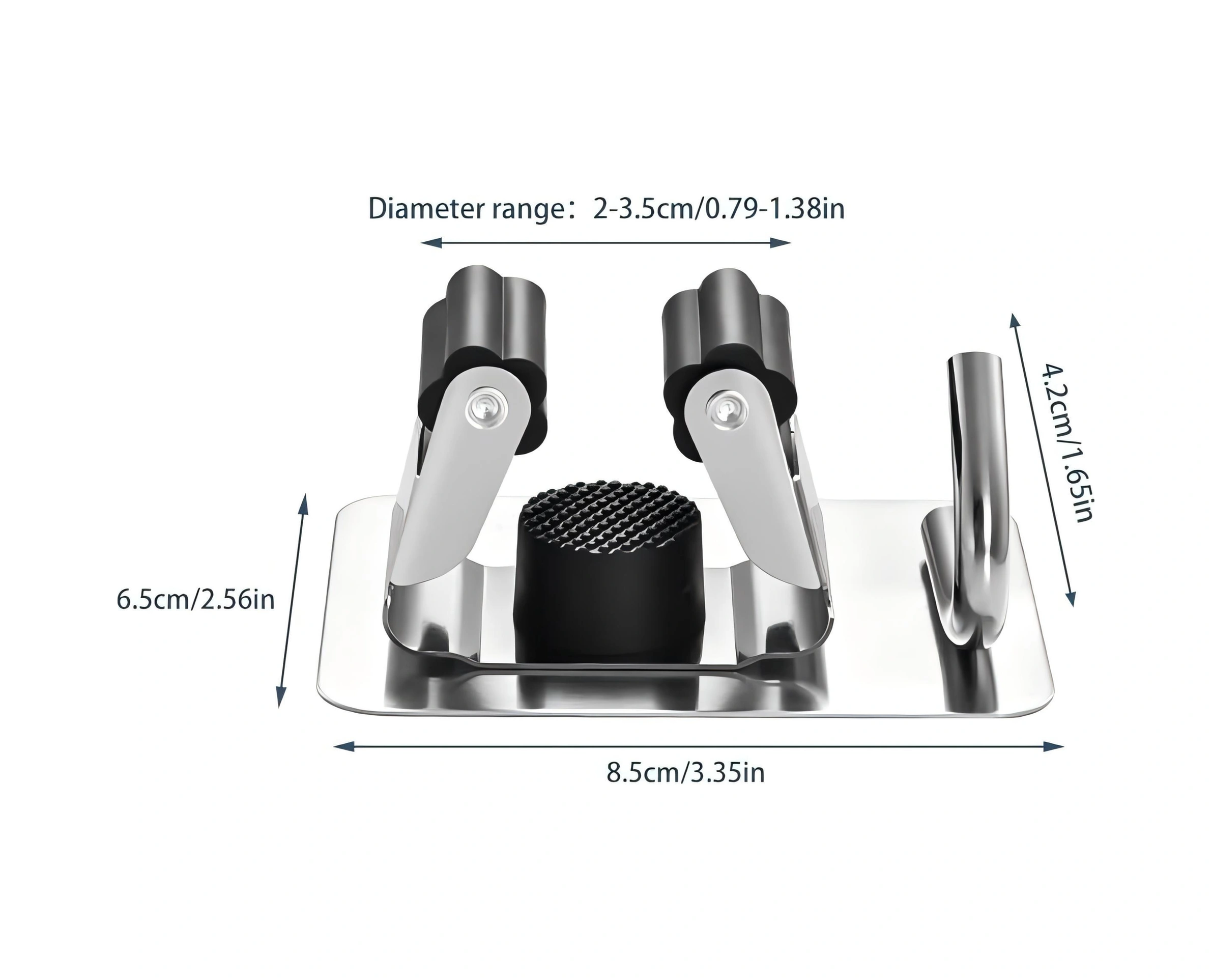 Youmex Sus304 Çelik Süpürge Tutucu, 2 Adet, 5 Kg Yük Dayanımı, Kolay Kurulum, Sıva Dahil, Yer Tasarrufu Sağlar, Çeşitli Yüzeyler İçin Uygun Gümüş