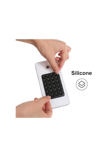 Cbtx Telefonlar İçin 10 Adet Silikon Vantuz Yapışkanlı Montaj Kaymaz Vantuz Pedleri Ayna Duş Telefon Tutucu - Turuncu