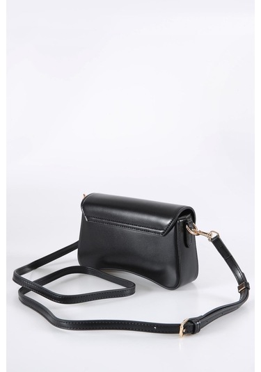 Ççs 17566 Kadın Omuz Askılı El Çantası-siyah Siyah
