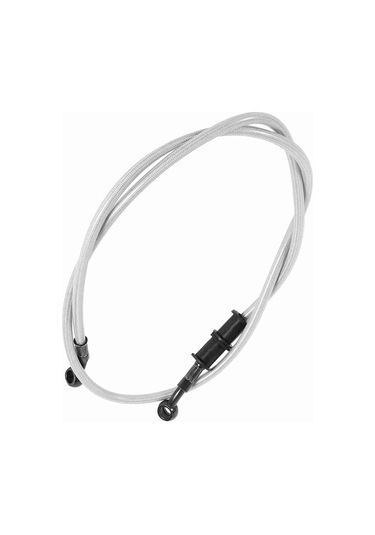 Konesam Motosiklet Fren Hortumu Gümüş 1200mm - Dayanıklı Çelik Dokuma + Pvc - 10mm 28 Banjo - Enduro, Motokros Uyumlu - Fren Hassasiyeti Artırıcı