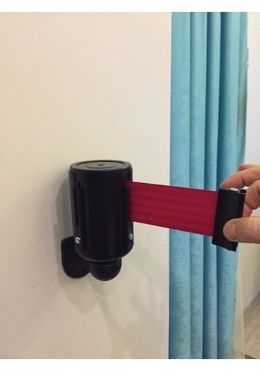 Ags Duvar Tipi Şerit Bariyer 3 M Kırmızı Şerit