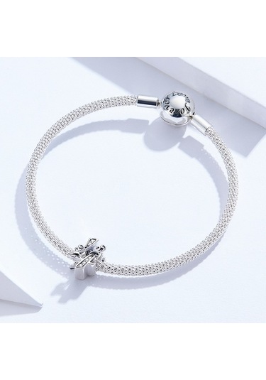 Fastbuy S925 Ayar Gümüş Rölyef Numara Boncuk Seti, 0-9 Numaralı, 4 Renk, Dıy Kolye & Bilezik Çok Renkli