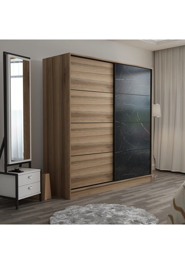 Minar Kale210y 2k Sürgülü Dolap 220g - Dore Dore Royalmermer