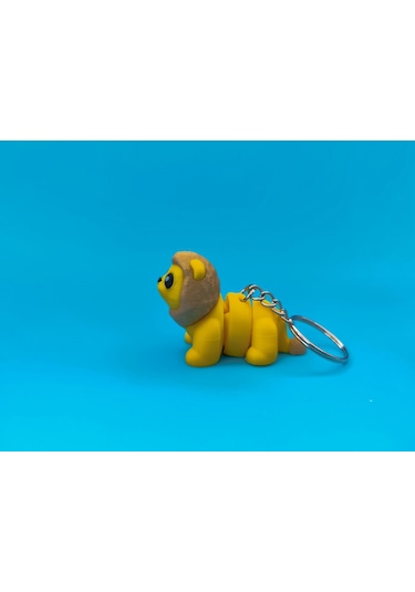 Sevimli Aslan Anahtarlık 3d Baskı Özel Tasarım