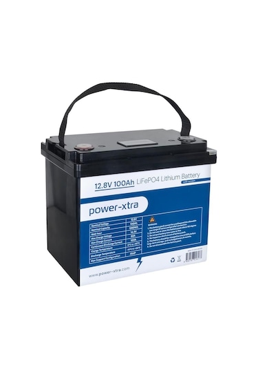 Power-xtra 12.8v 100ah Lifepo4 Lityum Akü - Ekranlı