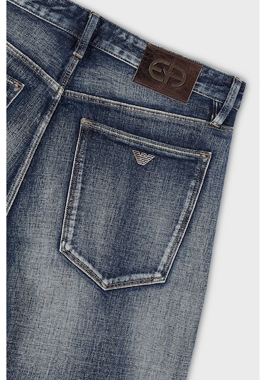 Emporio Armani Erkek Kot Pantolon 6r1j69 1dqtz 0942 Koyu Mavi