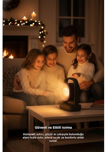 Torima HT-100 Sessiz Hızlı Isıtma Mini Isıtıcı Siyah