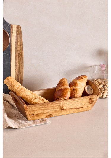 Akasya Ekmeklik 32x12 Cm Kahverengı Kahverengi