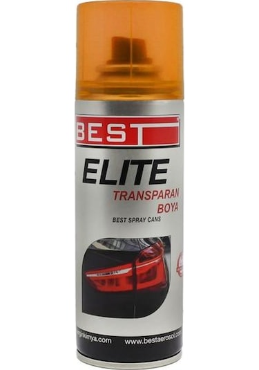 Best Elite Transparan Far Boyası 200 ML Turuncu