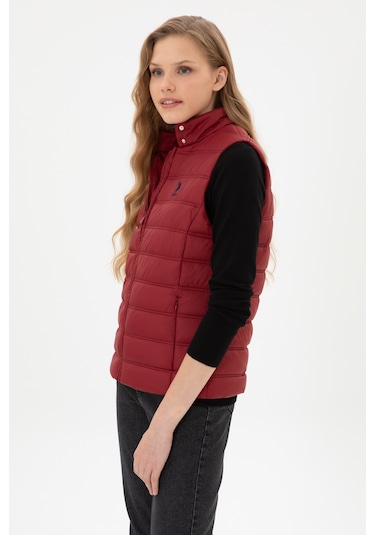 U.s. Polo Assn. Kadın Bordo Yelek Dokuma 50311989-vr014 Bordo