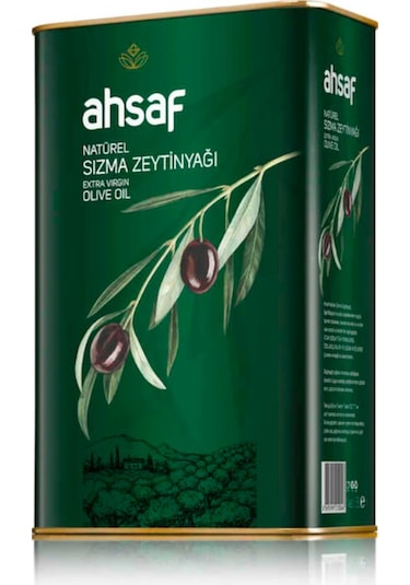 Ahsaf Naturel Sızma Zeytinyağı Teneke 3 L
