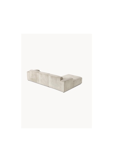 Massimo 3 Modül Sol Köşe Koltuk Takımı Fitilli Kadife Kumaş Sol Fitilli Kadife