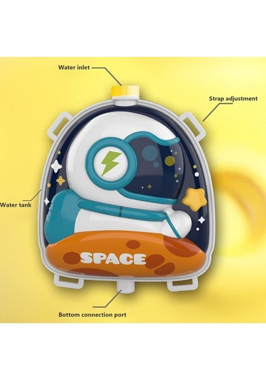 Sırt Çantalı Sırta Takılabilen Pompalı Su Tabancası 2000ml Kapasite - Mavi