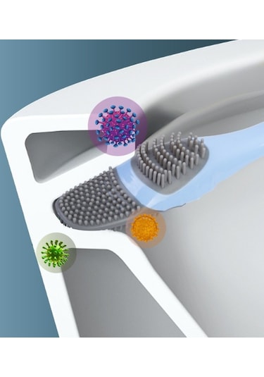 Ördek Tasarımlı Silikon Tuvalet Ve İnce Detay Fırçası