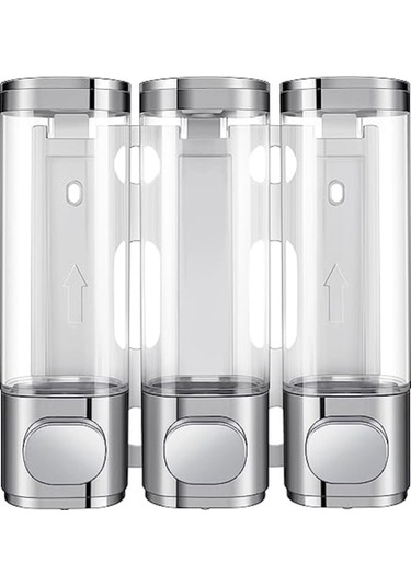 Novahub Beyaz 1 Adet Duvara Monte Banyo Duş Pompası Dispenseri Ve Organizatör Şampuan, Saç K Losyonu, Vücut Yıkama, Banyo Düzen.i 56904919 Beyaz Beyaz