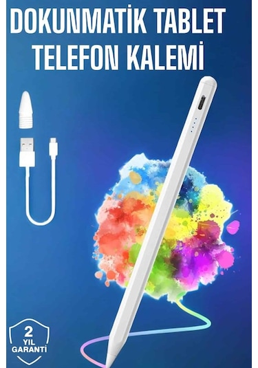 Tablet Kalemi İos Android Windows Uyumlu Yedek Uçlu Universal Çizim Kalemi