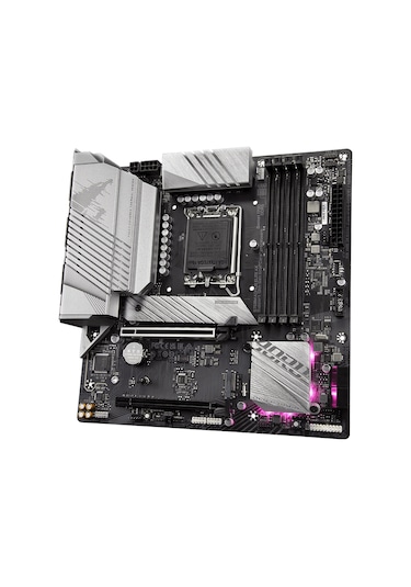 Gigabyte B760M Aorus Elite AX Intel B760 7600 MHz (OC) DDR5 Soket 1700 mATX Anakart