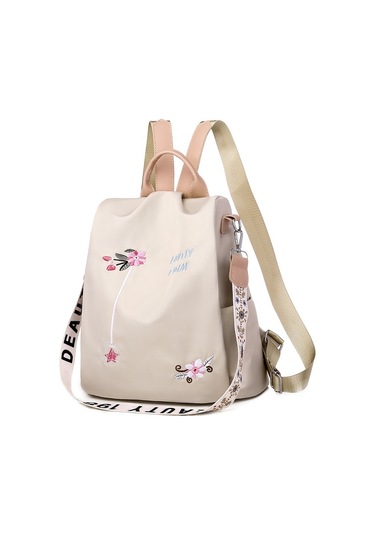 Hırsızlığa Karşı Açık Hava Seyahat Çantası Hafif Kadın Sırt Çantası Kadın Çantası Açık Haki