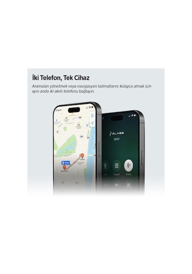Blaıse X2 Bluetooth Motosiklet Intercom Mavi