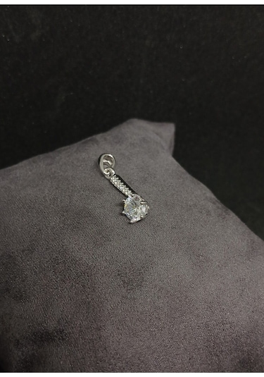 Tek Taşlı Gümüş Takı Seti 925 Ayar, Şık Ve Zarif Kadın Aksesuar Seti Gümüş