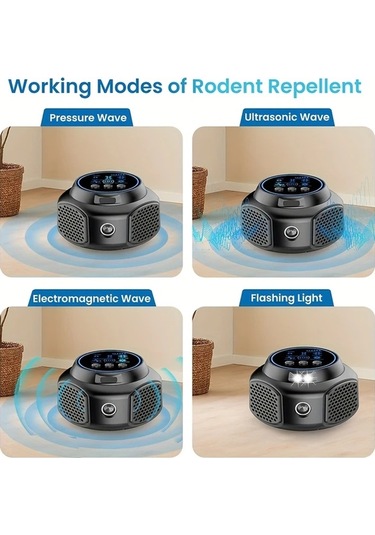 Boatshop1 Black Ses Dalgası Haşere Kovucu Yüksek Güçlü Ultrasonik Böcek Fare Sivrisinek Önleyici Usb Kablolu Büyük İç Mekanlar İçin