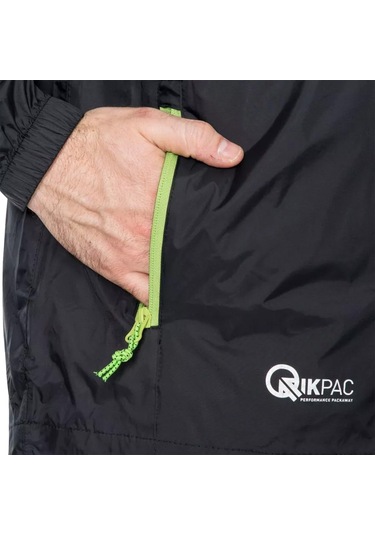 Trespass Trespass Qikpac Jacket - Unisex Packaway Unisex Siyah Yağmurluk Blk Siyah