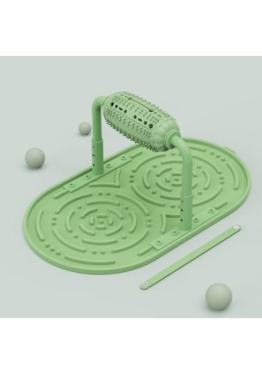 Cbtx Cw312 Pet Rulo Gıda Sızıntısı Köpek Puzzle Ayarlanabilir Besleyici Yeşil