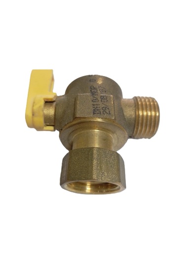 Kombi Vanası 3/4 3/4 Rekor-3/4 Dişli Köşe Kulplu Gaz İçin