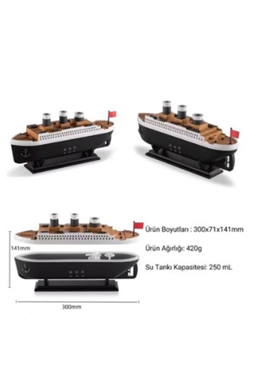 Vtn-02 Titanic Gemi Hava Nemlendirici Işık Fonksiyonlu Kumandalı