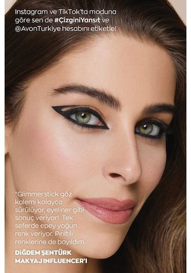 Avon Glimmersticks Açılıp Kapanabilen Göz Kalemi Saturn Grey