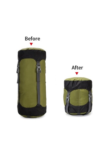 Pazly Sıkıştırılabilir Uyku Tulumu Çantası - Seyahat Pratik Çözüm 8l-35l Turuncu Turuncu