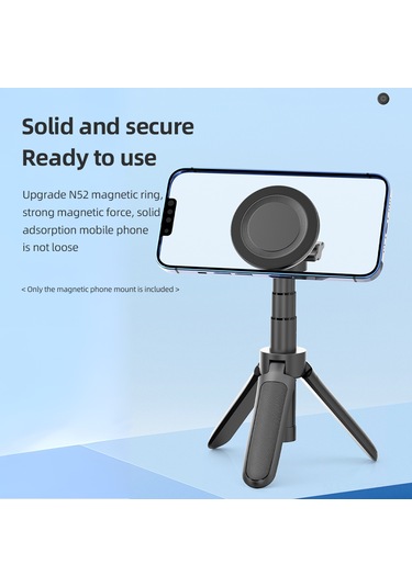 Fosenze İphone 15/14/13/12 Magsafe Uyumlu Alüminyum Manyetik Telefon Desteği, 1/4 Vida Deligi İle Dayanıklı Tasarım