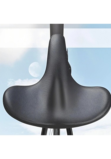 Yunboo Ergonomik Bisiklet Jantı, Geniş Yumuşak Dikişli, Çift Şok Emici Top, Mountain/road Bisikletleri İçin Siyah Orta Boy, Havlu Tasarım + Rüzgar Engeli Siyah