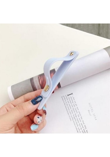 Mor Akıllı Telefon İçin Ayarlanabilir Basit Renkli Silikon Taşınabilir Stand Tutucu Telefon Braketi