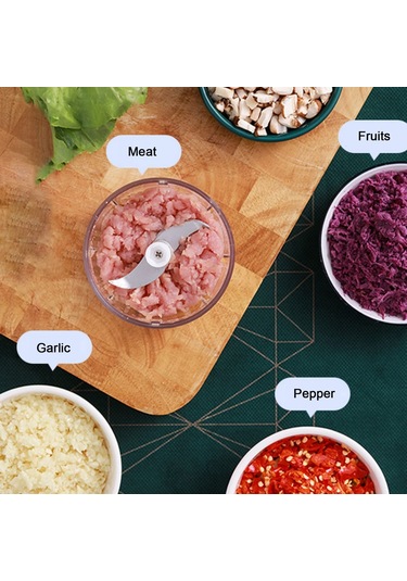 Mistaha İki Bıçaklı Ev Elektrikli Mini Sarımsak Kıyıcı Yemek