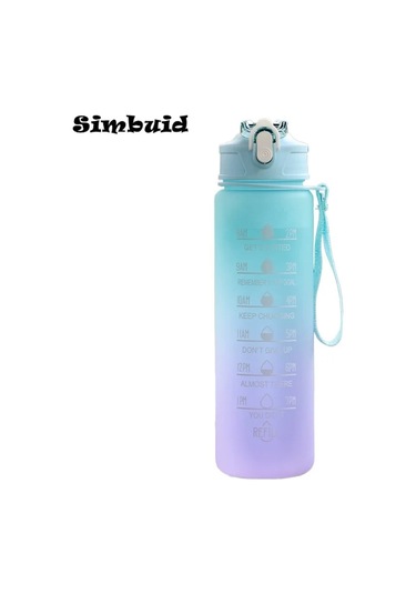600ml/750ml/1000ml Spor Şişesi Zaman Ölçeği İle Açık Degrade Renk İçme Suyu 750-850ml Green-c 600ml To 1000ml 750-850ml Green-c