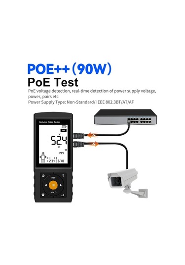 Novacom Lt-300s Rj45 Poe Uyumlu Çok Fonksiyonlu Kablo Test Cihazı