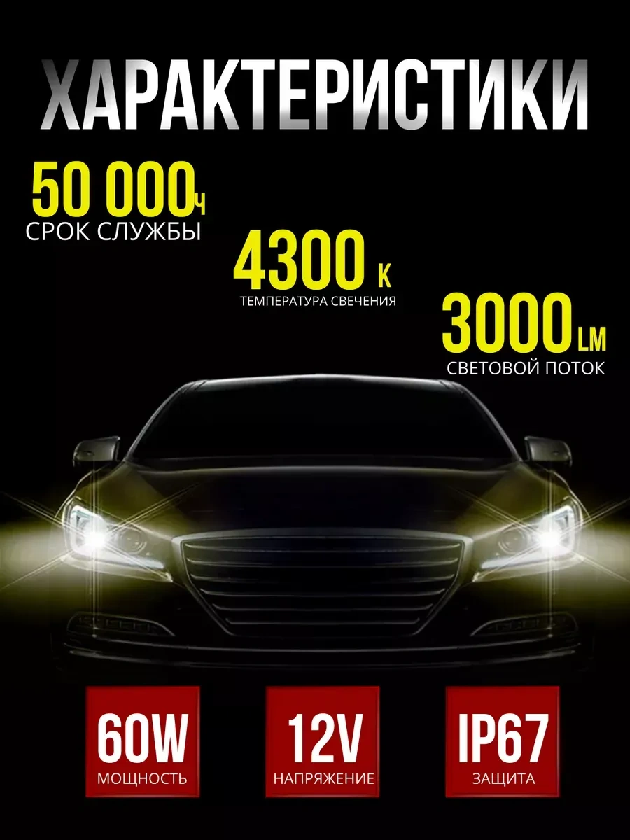 Carstore52 Led Ampul Standart 4300k H7 306663454