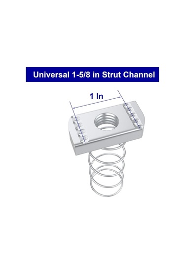 Xurunkeji 3/8 İnç-16 Strut Kanal Somunları, Strut Kanalı İçin Yaylı Strut Kanal Konik Somunları, Güneş Paneli Montajlarını Kolayca Bulma 15x10x10cm Xurunkeji 3/8 İnç-16 Strut Kanal Somunları, Strut Kanalı İçin Yaylı Strut Kanal Konik Somunları, Güneş Paneli Montajlarını Kolayca Bulma 15x10x10cm
