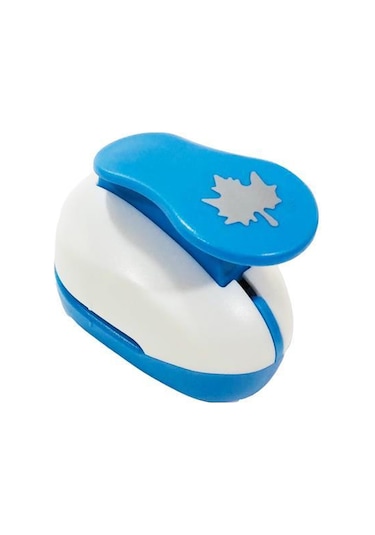 Redapple Şekilli Büyük Boy Delgeç/Şekilgeç 3.8 Cm Yaprak 32677 Mavi