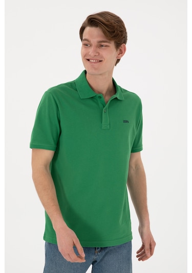 U.S. Polo Assn. Erkek Regular Fit Polo Yaka Yeşil Basic Tişört 50306007-VR054 U.S. Polo Assn. Erkek Regular Fit Polo Yaka Yeşil Basic Tişört 50306007-VR054