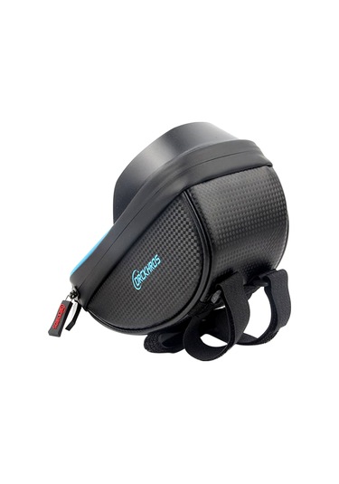 Youtek Bisiklet Gidon Çantası - Su Geçirmez Dokunmatik Telefon Kılıfı, Güneşlikli, Siyah Çok Renkli