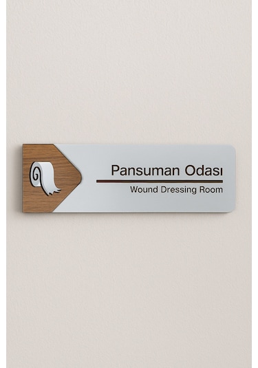 Pansuman Odası Ofis Oda Kapı İsimliği Yönlendirme Tabelası Levhası Kişiselleştirilebilir