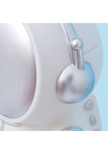 Cbtx Yaratıcı Karikatür Astronot Cep Telefonu Tutucu Masaüstü Cep Telefonu Braketi Standı Ev Dekor - Beyaz