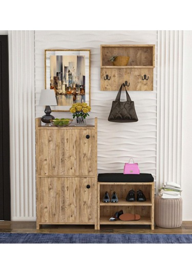 Wood House Nare Çam Portmanto