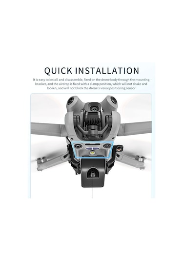 Startrc 1130119 Djı Mini 4 Pro Drone Throne Airdrop Yük Taşıma Taşımacılığı Cihazı İçin Hafif Duyarlı Bırakma Sistemi, Yerleşik Pil