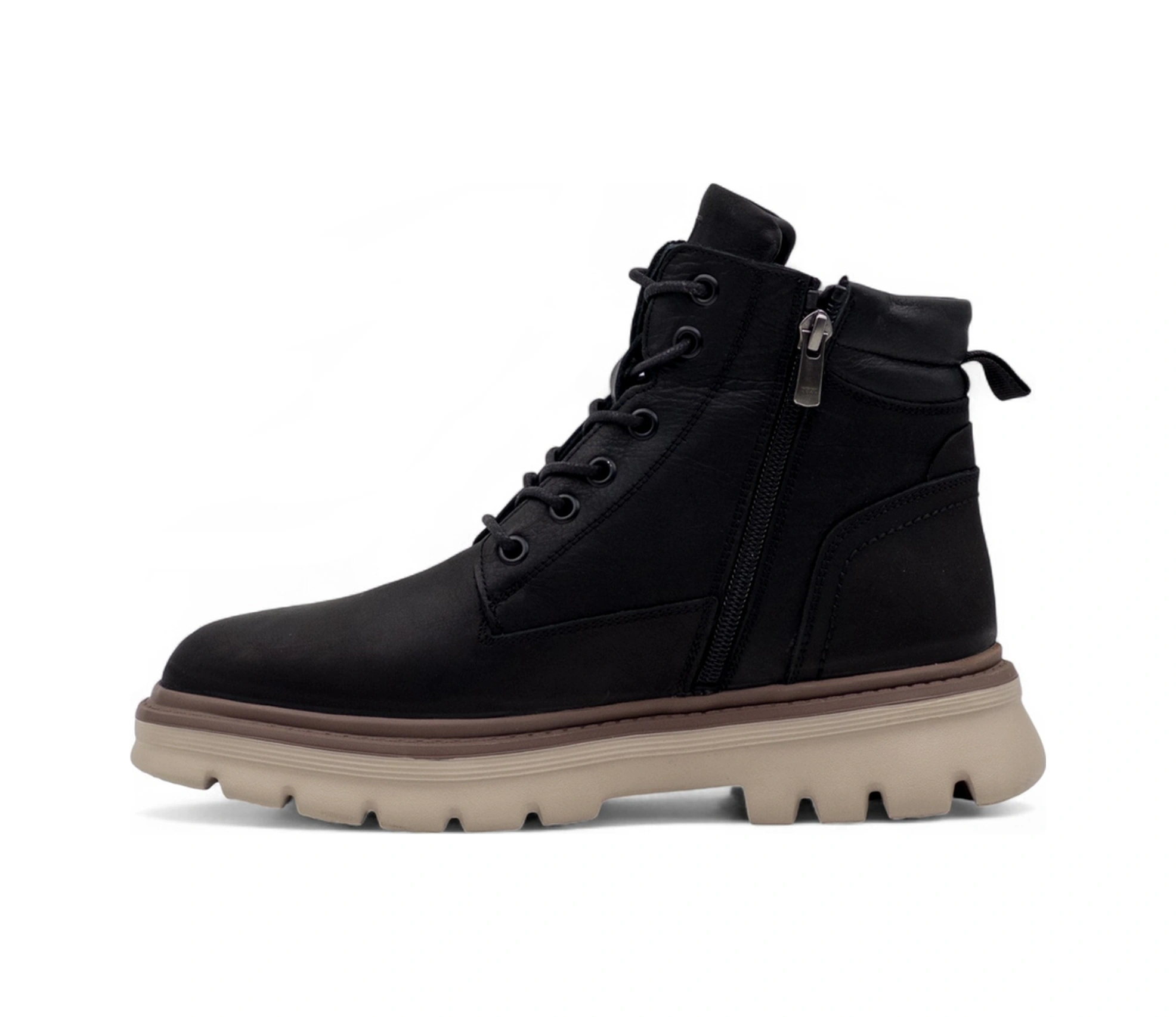 Voyager M368 Erkek Hakiki Deri Bot Siyah